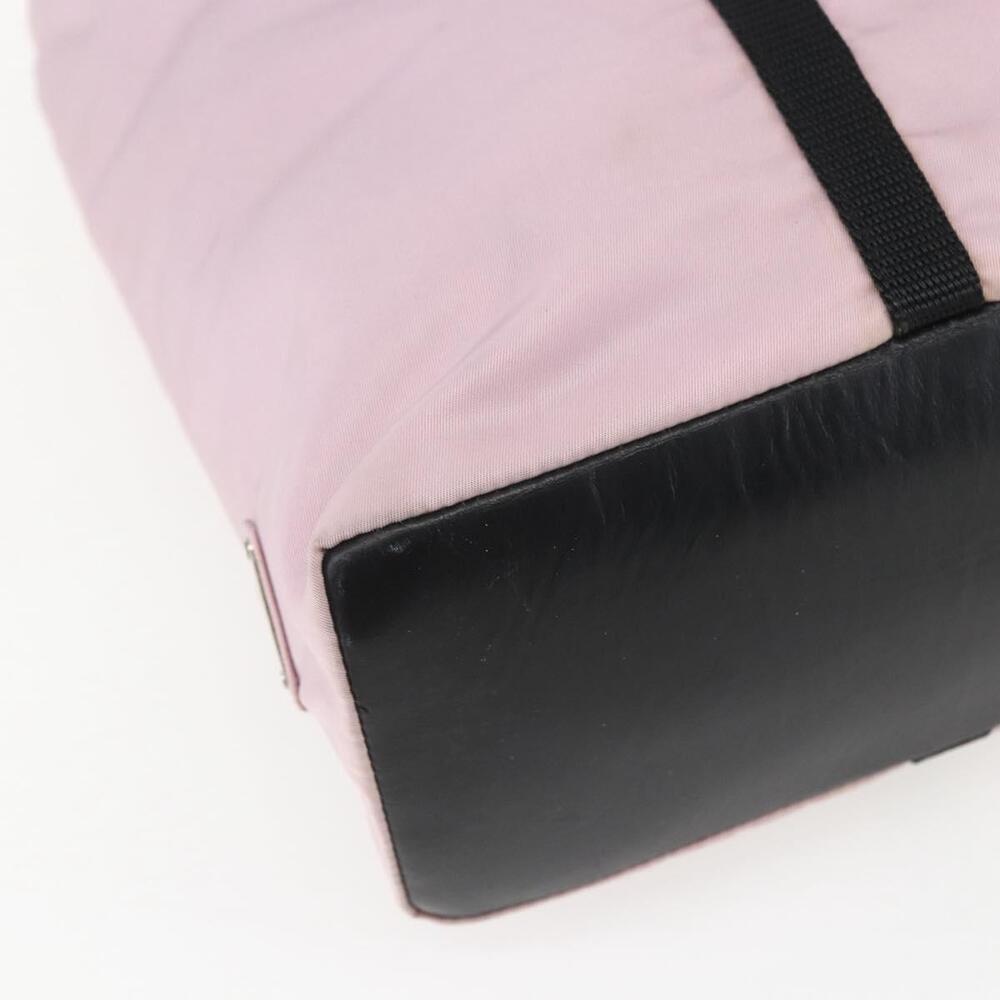 PRADA Tote Bag Nylon Pink Silver Auth 158422 - Picture 15 of 16